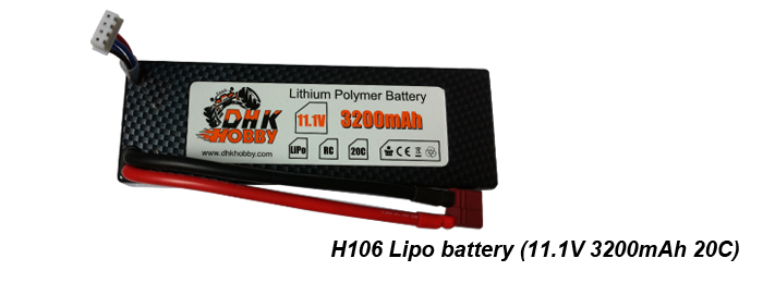 H106 Lipo battery (11.1V 3S 3200mAh 20C)