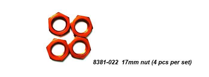 8381-022 17mm nut (4 pcs/set)