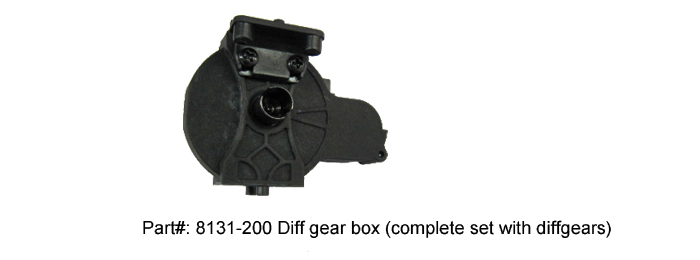 8131-200, Diff gear box (complete with diff gears)