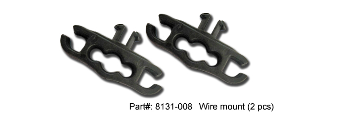 8131-008, Wire mount (2 pcs)