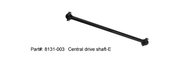 8131-003, Central drive shaft-E