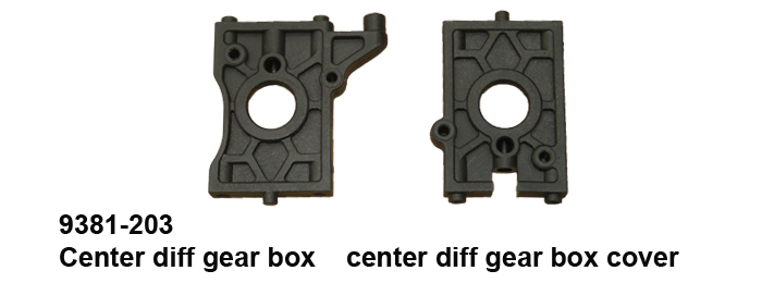 9381-203 Center diff gear box cover